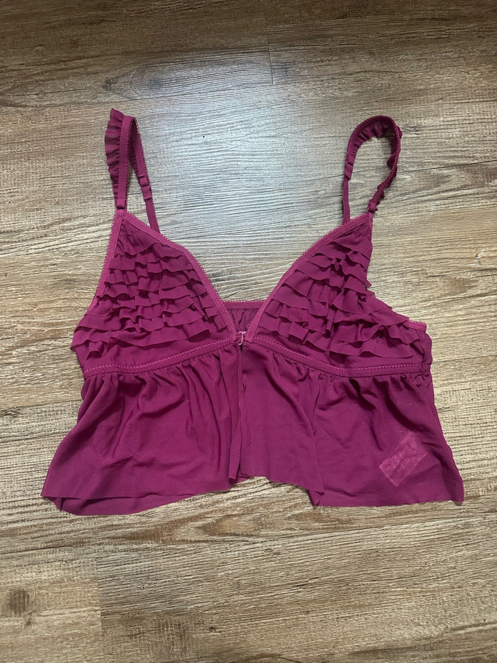 Ruffled Mesh Bralette